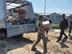 В астраханский дивизион «Лотос» доставили очередную партию гуманитарного груза 