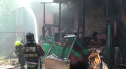 В Астрахани при пожаре погиб человек