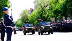 В Астрахани состоялось торжественное построение войск в честь Дня Победы