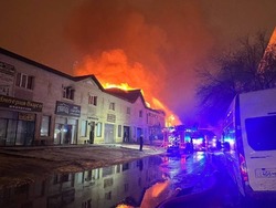 В Астрахани при пожаре в гостиничном комплексе погибла женщина