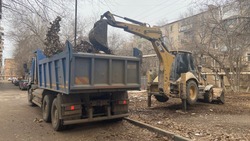 В микрорайоне АЦКК в Астрахани ликвидировали несанкционированные свалки