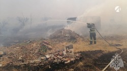 В Советском районе выгорело 1500 метров сухой травы