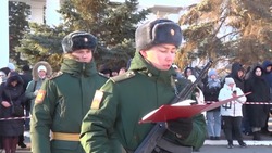 Молодые ракетчики дали клятву Отечеству на полигоне Капустин Яр
