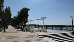 В Астрахани завершён четвертый этап благоустройства Комсомольской набережной