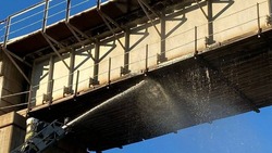 В Астрахани на Старом мосту произошёл пожар