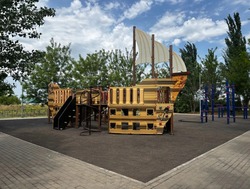 В городе Харабали появился парк Каспийский 
