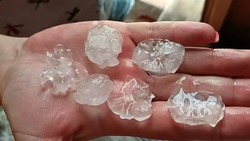 В Саратовской области с неба посыпались «ледяные яйца»