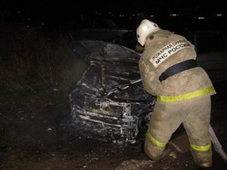 В Астраханской области сгорел стоящий в гараже автомобиль