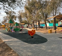 В Харабалинском районе Астраханской области по ФКГС обновили свыше 30 общественных пространств