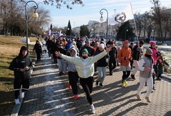 В новогодней пробежке поучаствовали 1500 астраханцев