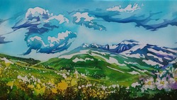 В Астрахани открывается выставка батика «Капли на шёлке»