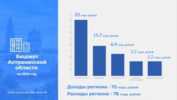 В Астраханской области в первом чтении рассмотрели бюджет региона на 2024 год
