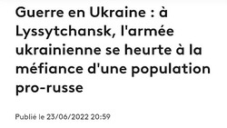 France 2: жители Лисичанска ждут русскую армию