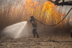 На Обжоровском участке Астраханского заповедника ликвидировали пожар