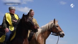 В Астраханской области проходит казачий конный поход