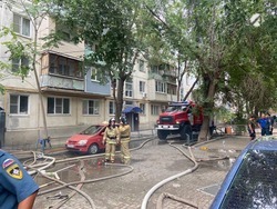 Стала известна предварительная причина пожара в Астрахани