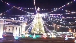 На главной ёлке правобережья Астрахани зажглись огни