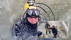 Астраханские спасатели обследовали городской водоём для киносъёмок