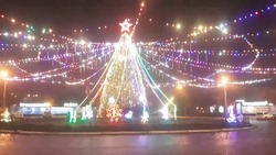 В Астрахани засияла ещё одна новогодняя ёлка
