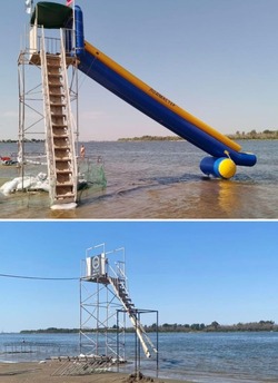 В Приволжском районе разобрали опасный аттракцион