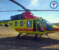 Санавиация доставила в Астрахань пострадавшего в ДТП мужчину