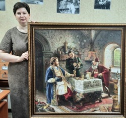 Астраханка посвятила пять лет вышивке известной картины