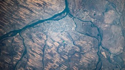 Космонавт запечатлел Астрахань с орбиты