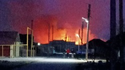В Астраханской области потушили крупный пожар