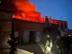 В Советском районе Астрахани произошёл крупный пожар