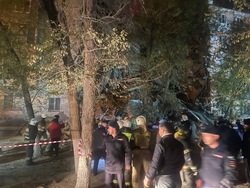 Из обрушившейся в Астрахани пятиэтажки эвакуировали 213 человек