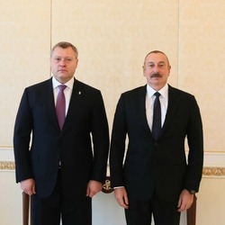 Астраханский губернатор поздравил Ильхама Алиева с победой на выборах