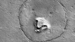 Американские спутники нашли на Марсе изображение медведя