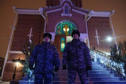 Астраханские росгвардейцы обеспечили правопорядок в рождественскую ночь