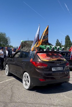 В Астрахани в День Победы прошёл автопробег