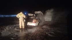 В Астраханской области загорелся автомобиль
