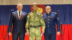 Черноярский казак получил медаль «За участие в СВО»