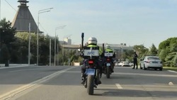 Астраханские дорожные полицейские провели рейд на мотоциклах 