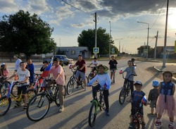 В астраханском селе прошёл велопробег в честь Дня России