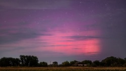 Астраханцы снова увидели полярное сияние