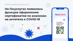 Астраханцы смогут на Госуслугах  оформить ковид-сертификаты по анализу на антитела 